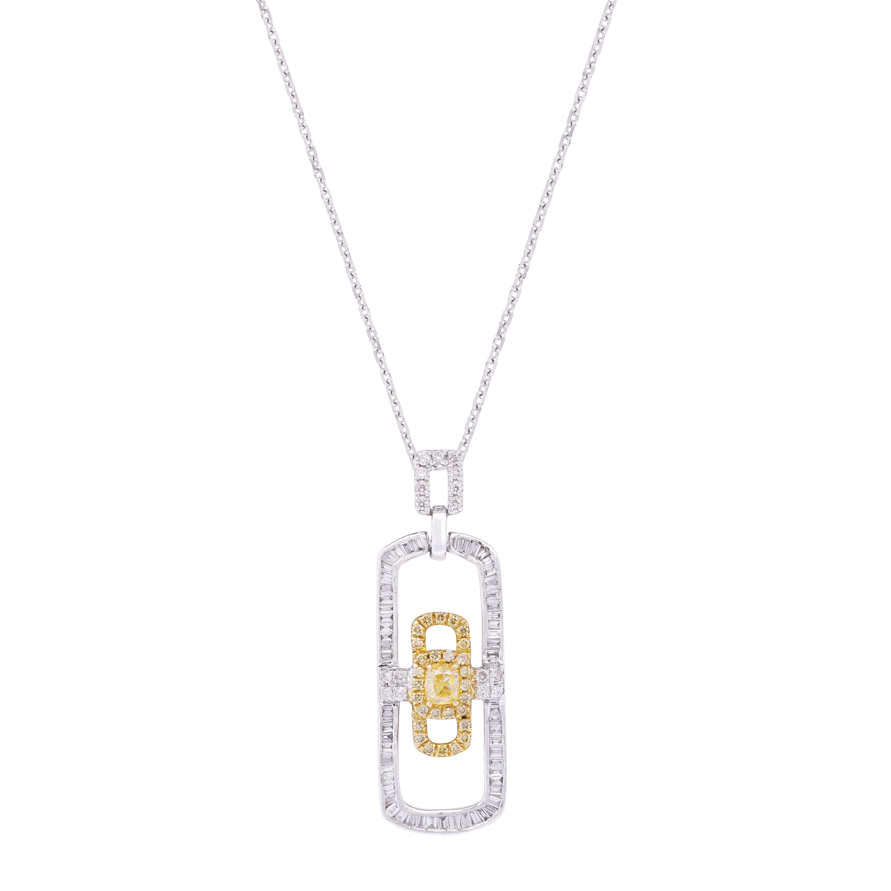 Rits Fancy Diamond Necklace